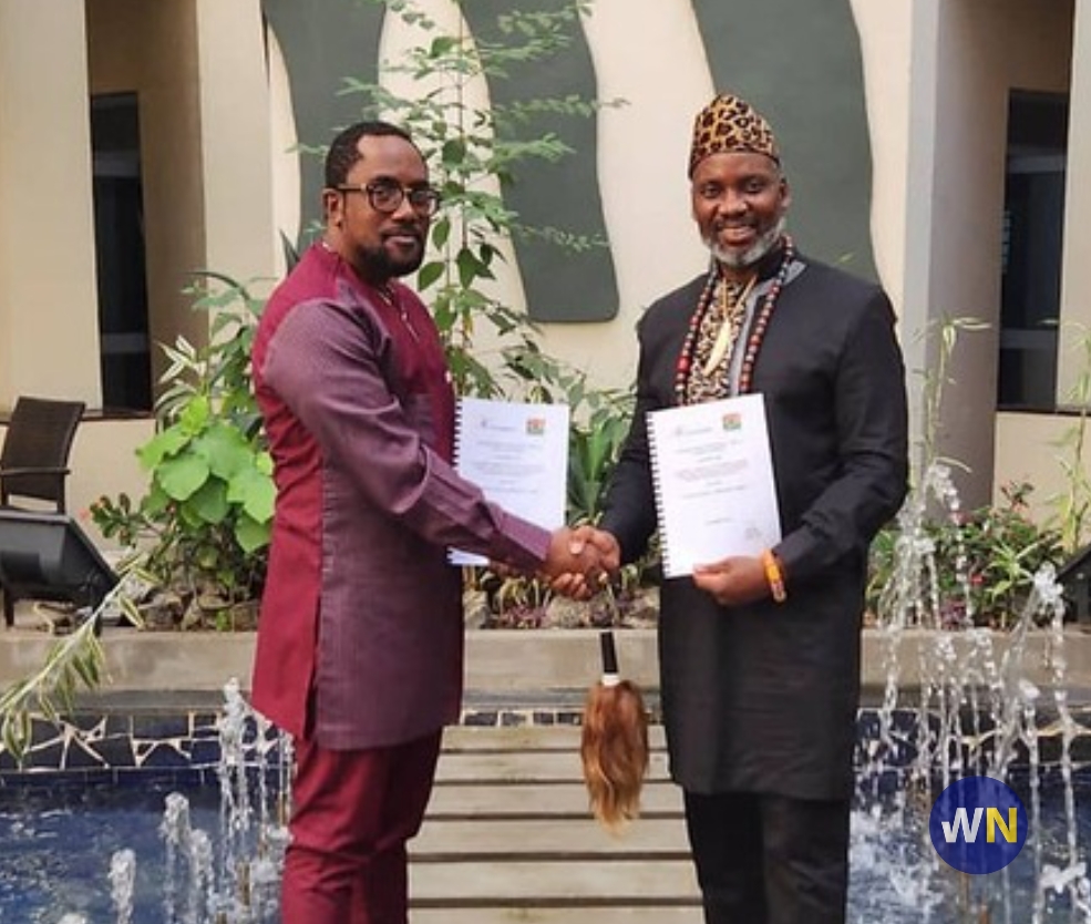 Vanuatu Trade Commissioner Prof. Dr. Ambassador Hugh Aryee and ECO-6 Chairman H.R.M. King Mc Pherson