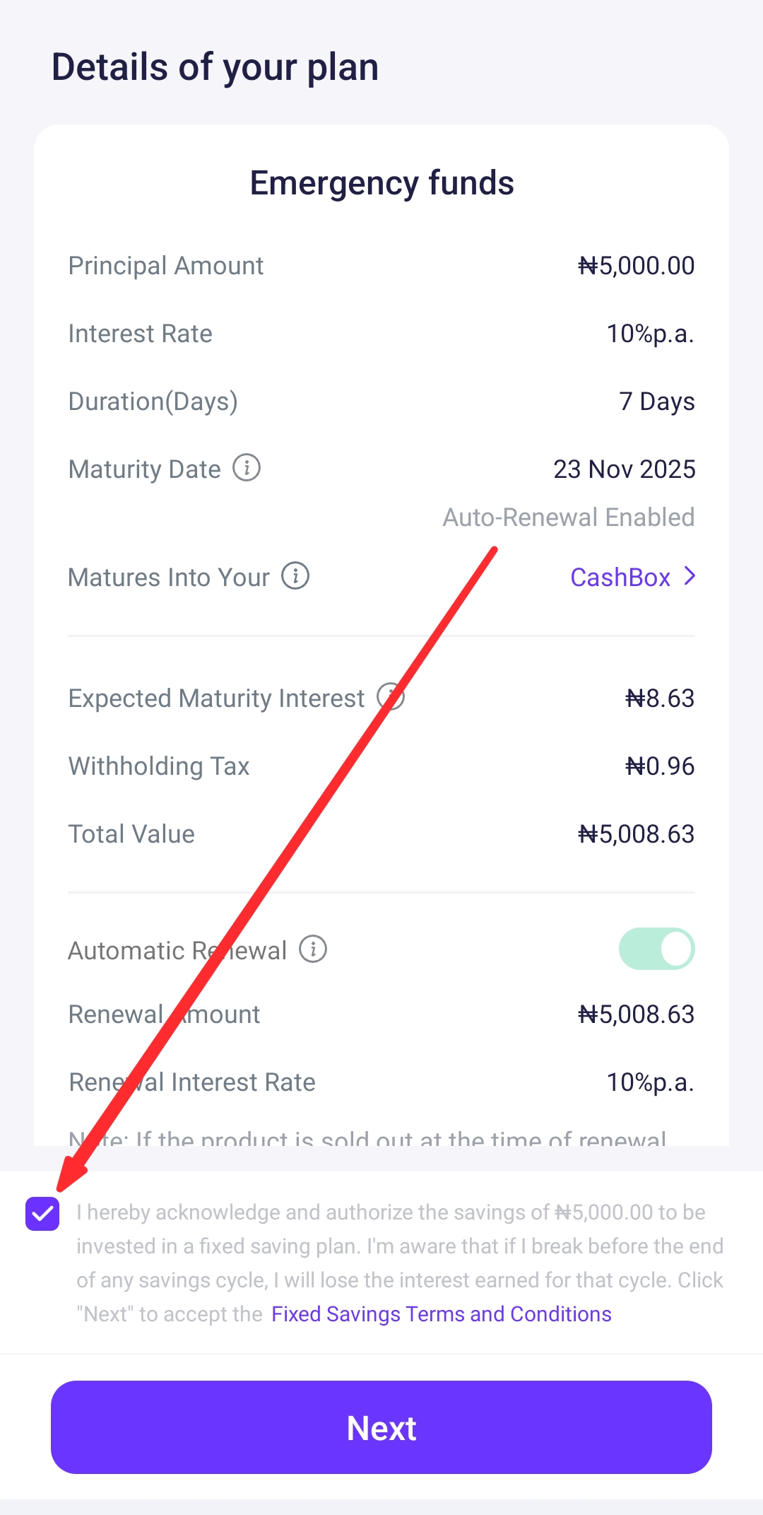 Emergency fund in Nigeria