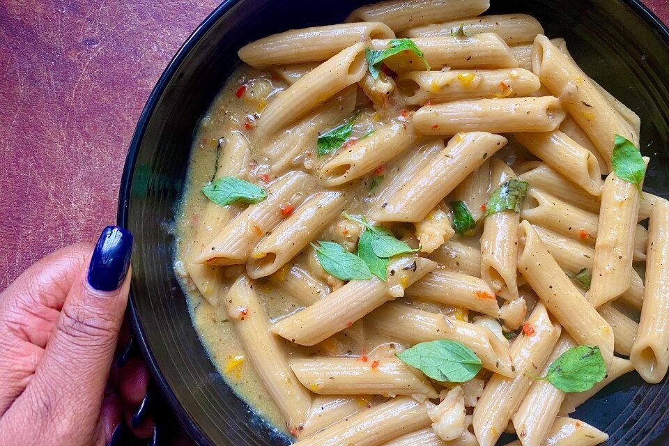 Egusi Cream Pasta Egusi Cream Pasta