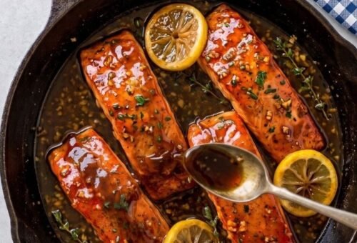 Pan-Seared Honey-Glazed Salmon
