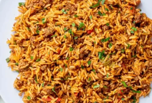 Quick And Easy One-Pot Rice and Beef