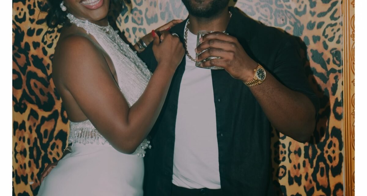 Hilda Baci’s Birthday Party Look? A Beaded White Mini Including Damilola by Her Side