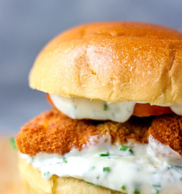 Crispy Fish Burgers Using Chips