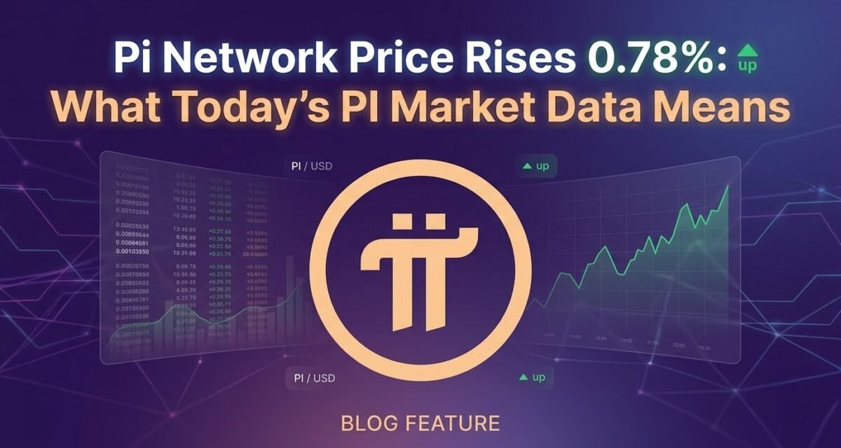 Pi Network Price Rises 0.78%: What Today’s PI Market Data Means