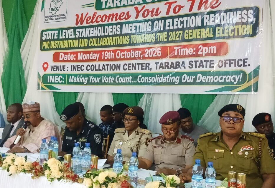 About 29,314 PVCs Uncollected In Taraba Ahead Of 2027 Elections — INEC 