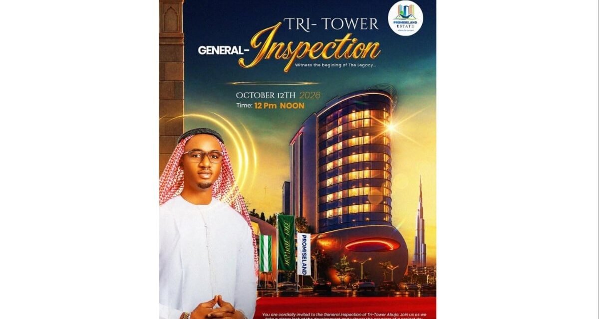 TRI TOWER: Promiseland boss, Amb. Lawrence Emmanuel champions new era of world-class real estate development in Nigeria 