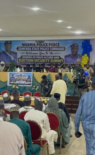 Zamfara Police Conduct Peace Accord Signing For Parties