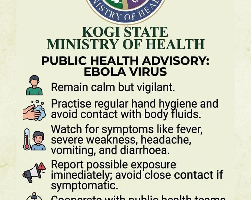 FG Confirms Ebola Case in Abuja, Identifies 44 Contacts as NCDC Intensifies Response — Kogi State Government