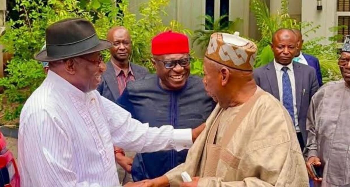 2027: Jonathan, Ganduje meet in Abuja 2027: Jonathan, Ganduje meet in Abuja