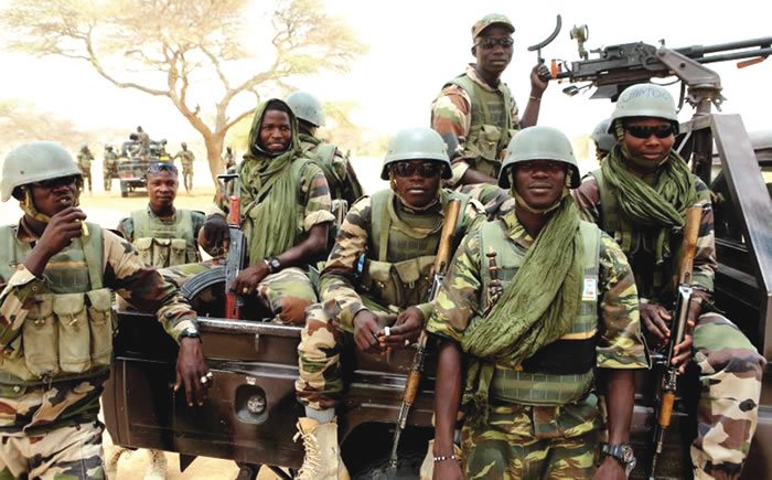 Nigerian troops kill terrorist gang trigger, recover 5,090 litres stolen crude