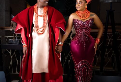 Bimbo Ademoye & Timini Egbuson’s “Wedding” Photos Have a Remarkably Effective Explanation