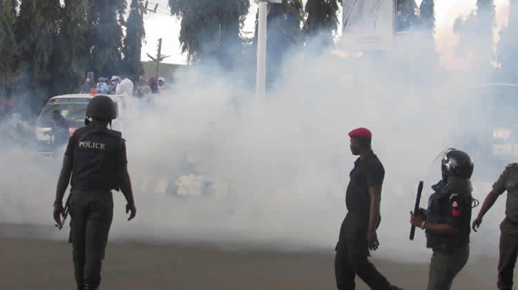BREAKING: Police fire tear gas at Rhodes-Vivour, Funso Doherty during EndSARS memorial [VIDEO]